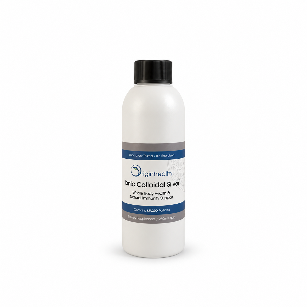 Colloidal silver liquid 10ppm plastic bottle NZ - lab tested | Origin Health