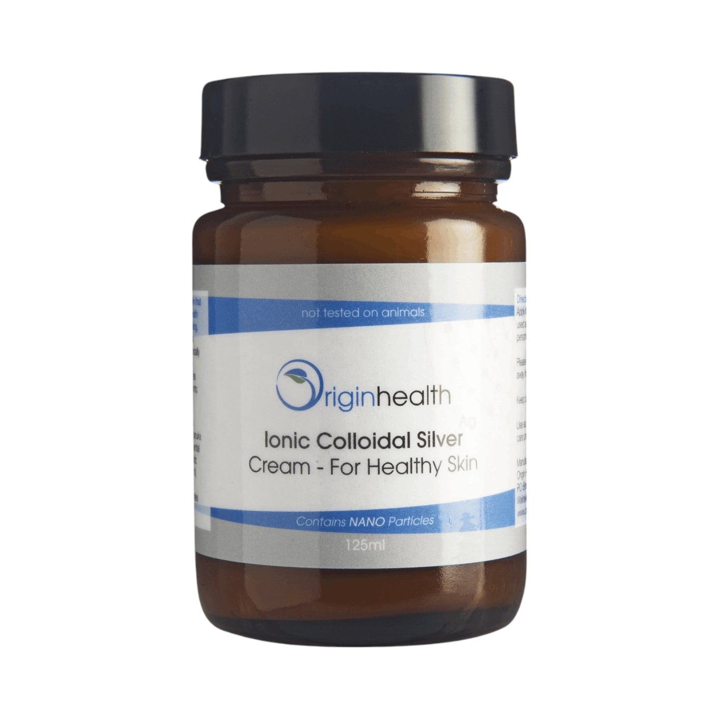 Colloidal Silver Cream 125ml - Glass Jar - Origin Health