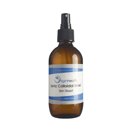 Colloidal Silver Skin Reset 200ml - Glass Bottle - Origin Health