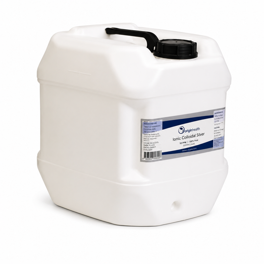 (Bulk Buy) - Colloidal Silver Liquid 21 litres - Plastic Bottle (Food Grade HDPE 2)