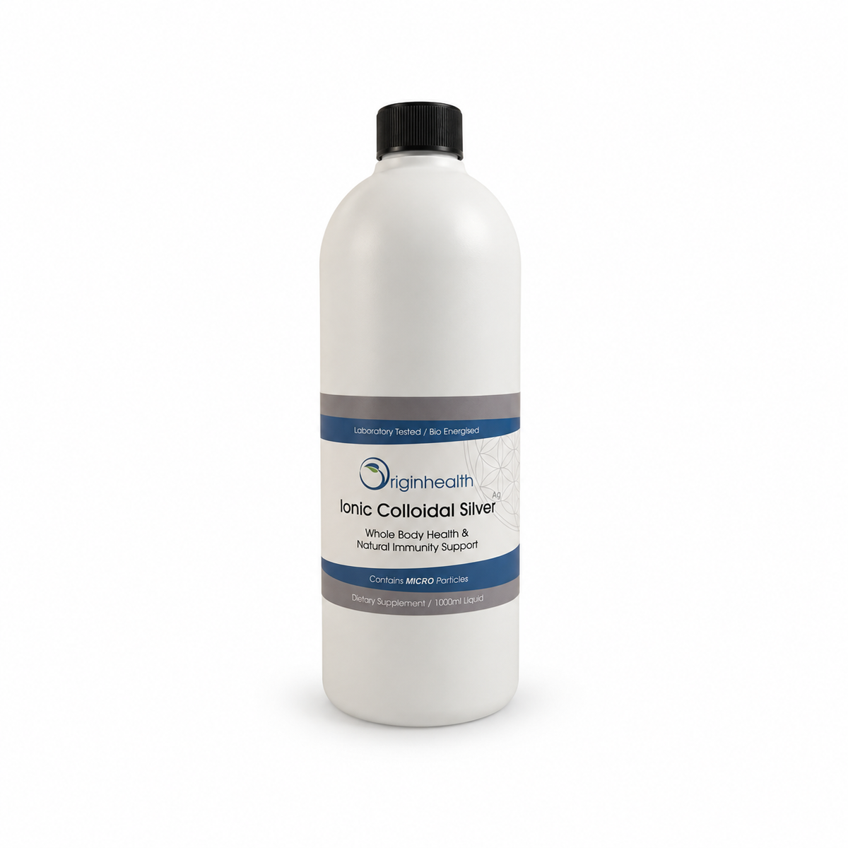 Colloidal silver liquid 10ppm plastic bottle NZ - lab tested | Origin Health