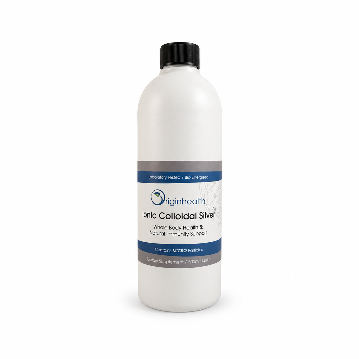 Colloidal silver liquid 10ppm plastic bottle NZ - lab tested | Origin Health